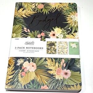 3 Pack Notebooks and Planners Budget, Schedule and Notes Undated
